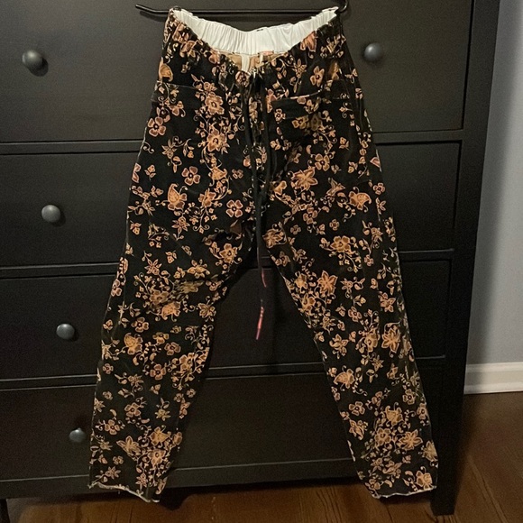 Free People Corduroy Floral Pants 🍁 - Picture 1 of 2